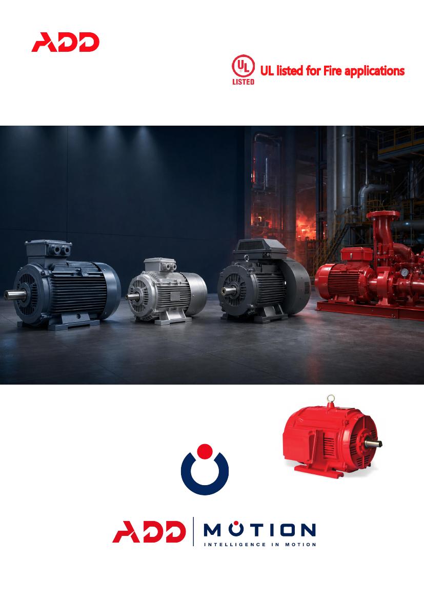 ADF horizontal fire pump motor catalogue cover