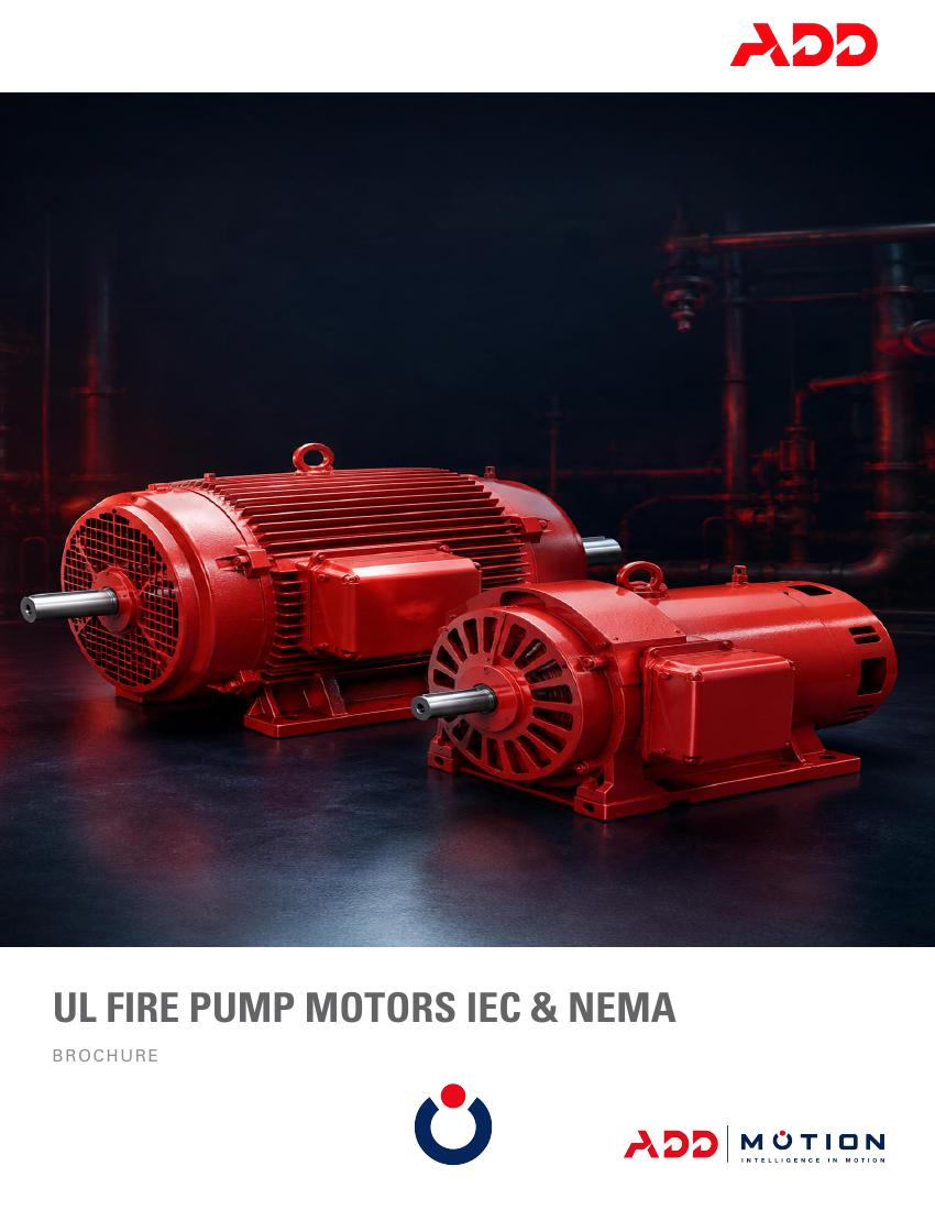 IEC NEMA fire pump motor brochure cover
