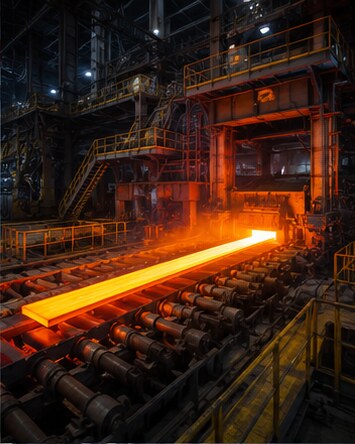 Steel and metals plant